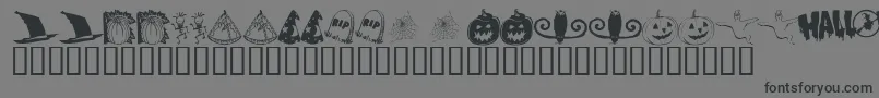KrBooville Font – Black Fonts on Gray Background