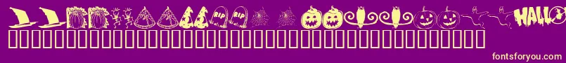 Lisätietoja KrBooville-fontista KrBooville-fontti – keltaiset fontit violetilla taustalla
