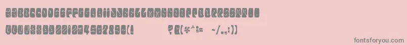 フォントElectorate Boogaloo – ピンクの背景に灰色の文字