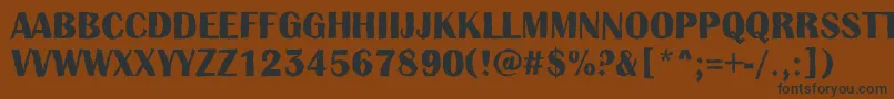 AlbionictitulbrkBold Font – Black Fonts on Brown Background