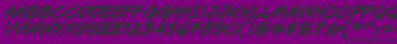 Keelbb Font – Black Fonts on Purple Background