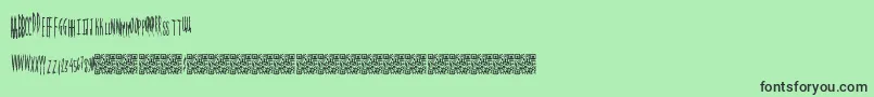 Magicalspringtime Font – Black Fonts on Green Background