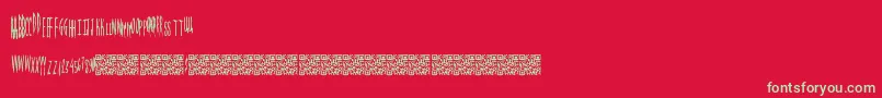 Magicalspringtime Font – Green Fonts on Red Background