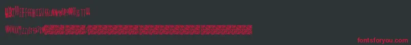 Magicalspringtime Font – Red Fonts on Black Background