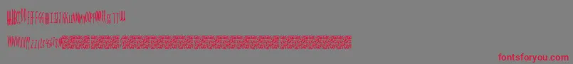 Magicalspringtime Font – Red Fonts on Gray Background
