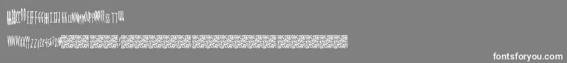 フォントMagicalspringtime – 灰色の背景に白い文字