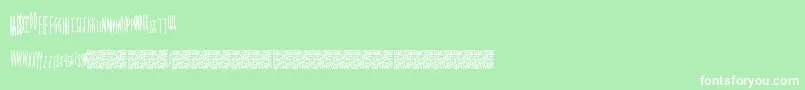 Magicalspringtime Font – White Fonts on Green Background