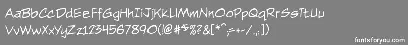 Nightwatcher Font – White Fonts on Gray Background