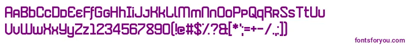 MerrimentHelicopter Font – Purple Fonts on White Background