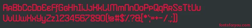 MerrimentHelicopter Font – Red Fonts on Black Background