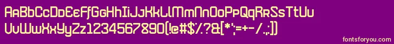 MerrimentHelicopter Font – Yellow Fonts on Purple Background