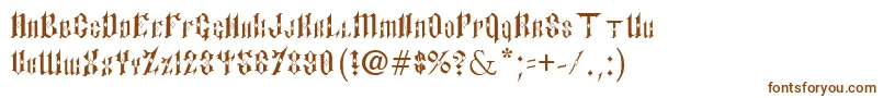 PaulsSinnerFont-fontti – ruskeat fontit