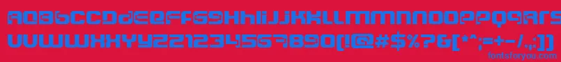 DsCosmoSemiExpandedSemibold Font – Blue Fonts on Red Background