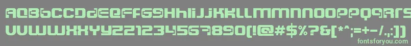フォントDsCosmoSemiExpandedSemibold – 灰色の背景に緑のフォント