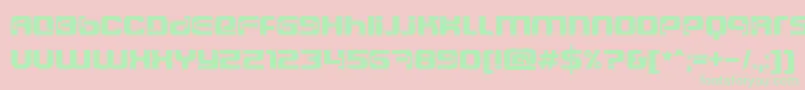 Police DsCosmoSemiExpandedSemibold – polices vertes sur fond rose