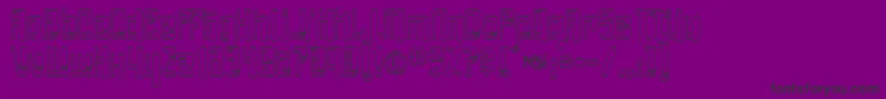 AngieTanlines Font – Black Fonts on Purple Background