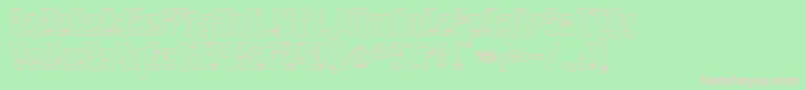 AngieTanlines Font – Pink Fonts on Green Background