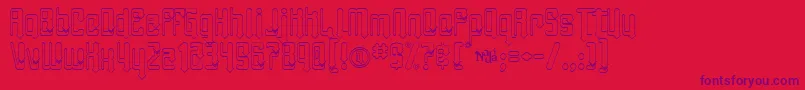 AngieTanlines-fontti – violetit fontit punaisella taustalla