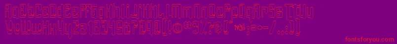 AngieTanlines Font – Red Fonts on Purple Background