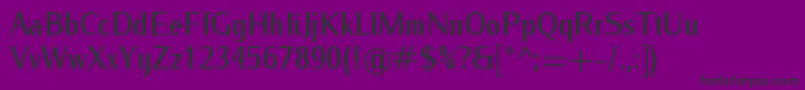 IwonacondmediumRegular Font – Black Fonts on Purple Background