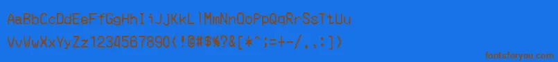 Шрифт MerchantCopy – коричневые шрифты на синем фоне