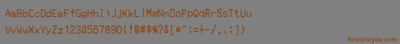 MerchantCopy Font – Brown Fonts on Gray Background