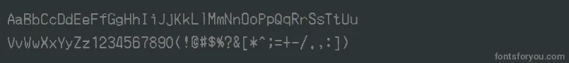 MerchantCopy Font – Gray Fonts on Black Background