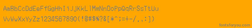 MerchantCopy Font – Gray Fonts on Orange Background