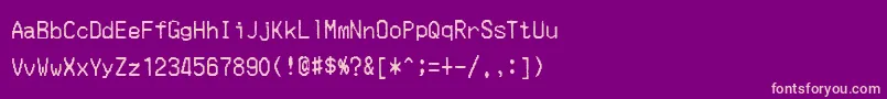 MerchantCopy Font – Pink Fonts on Purple Background