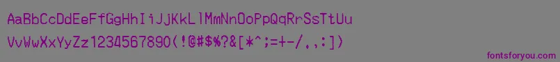 MerchantCopy Font – Purple Fonts on Gray Background