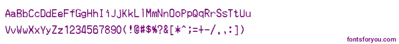 MerchantCopy Font – Purple Fonts on White Background