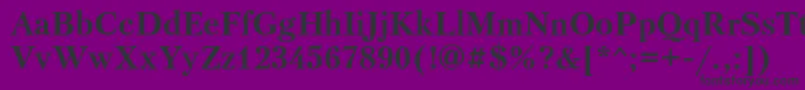 フォントPetersburgattBold – 紫の背景に黒い文字