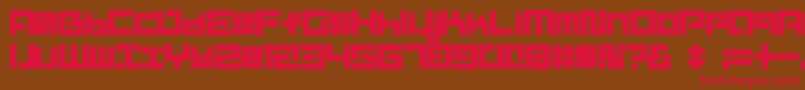 D3mouldism Font – Red Fonts on Brown Background