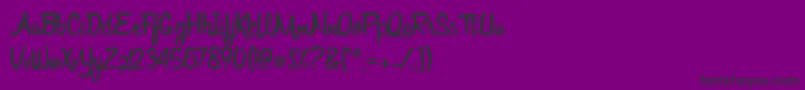フォントBijak – 紫の背景に黒い文字