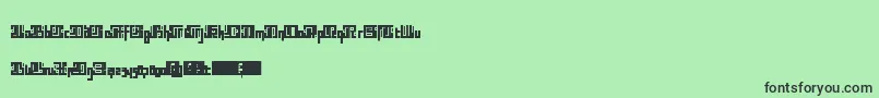 Blocktur Font – Black Fonts on Green Background