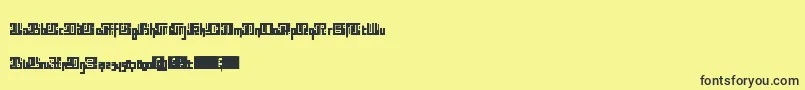 Blocktur Font – Black Fonts on Yellow Background