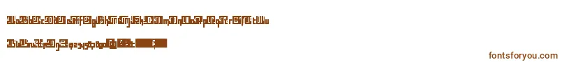 Blocktur Font – Brown Fonts on White Background