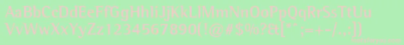 LibreSemiSerifSsiBold Font – Pink Fonts on Green Background