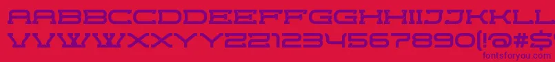 CrewordRegular Font – Purple Fonts on Red Background