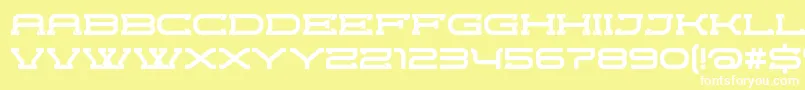 CrewordRegular Font – White Fonts on Yellow Background