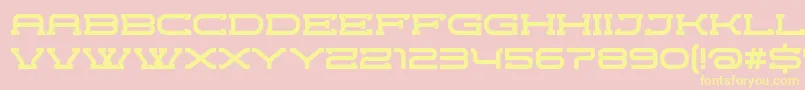 CrewordRegular Font – Yellow Fonts on Pink Background