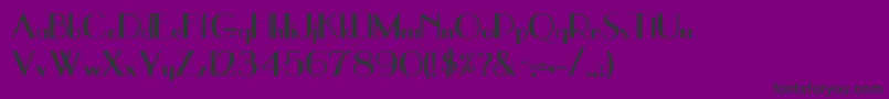 フォントUppeaBold – 紫の背景に黒い文字