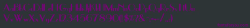 Police UppeaBold – polices violettes sur fond noir