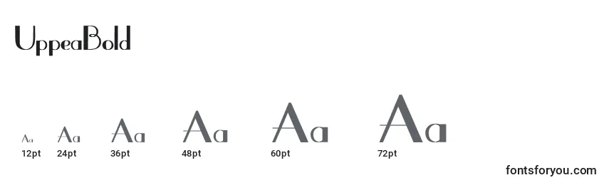 UppeaBold Font Sizes