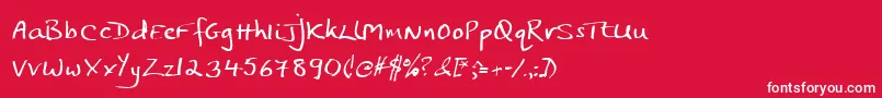 Jphst Font – White Fonts on Red Background