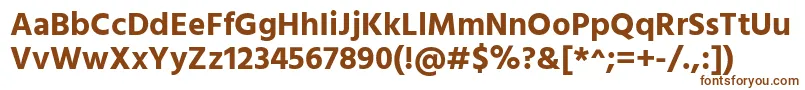 HindBold Font – Brown Fonts on White Background