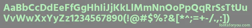 HindBold Font – Green Fonts on Gray Background