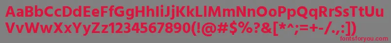 HindBold Font – Red Fonts on Gray Background