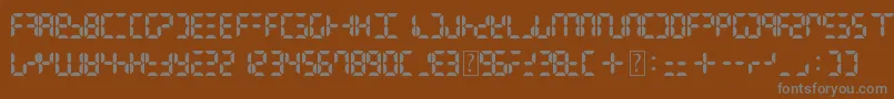 Шрифт DigitalDismay – серые шрифты на коричневом фоне