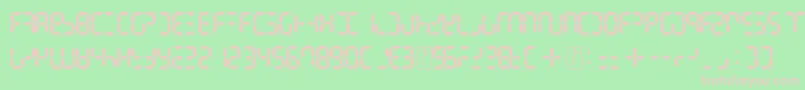 DigitalDismay Font – Pink Fonts on Green Background